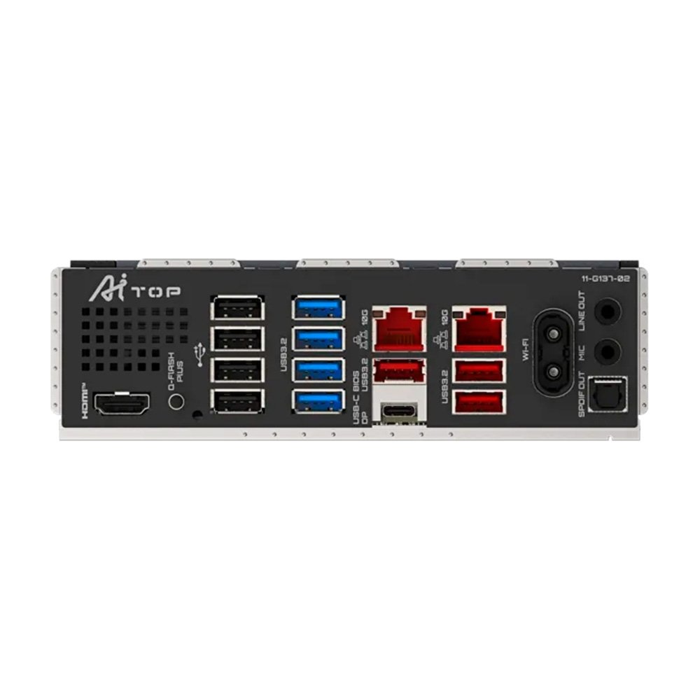Placa Mãe Gigabyte B850 AI TOP, AMD AM5, ATX, DDR5, RGB, Wi-Fi 7, Bluetooth, Preto - B85AT-00 9