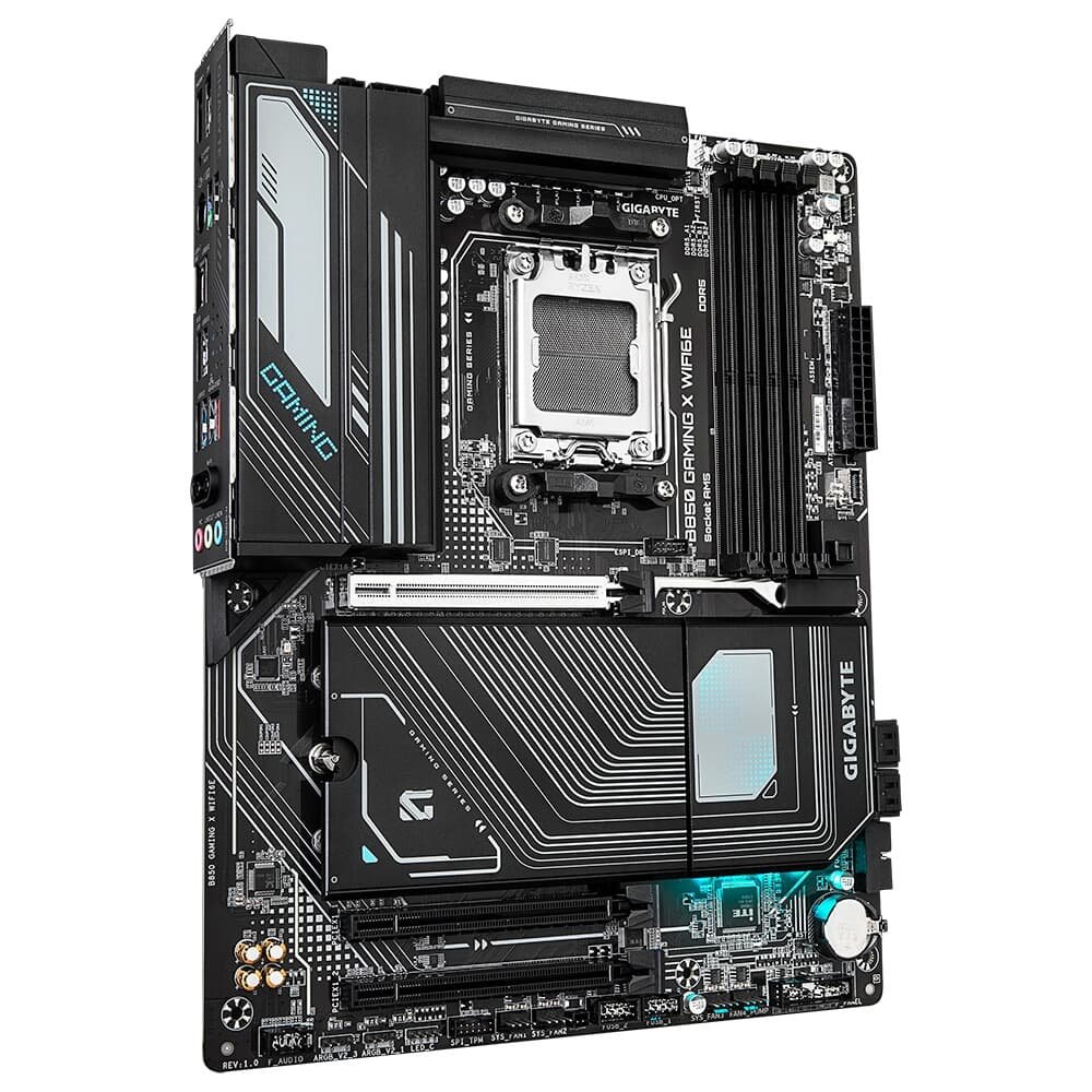 Placa Mãe Gigabyte B850 GAMING X WIFI6E, AMD AM5, ATX, DDR5, RGB, Wi-Fi 6E, Bluetooth, Preto - B85GMX6-00 - view 3