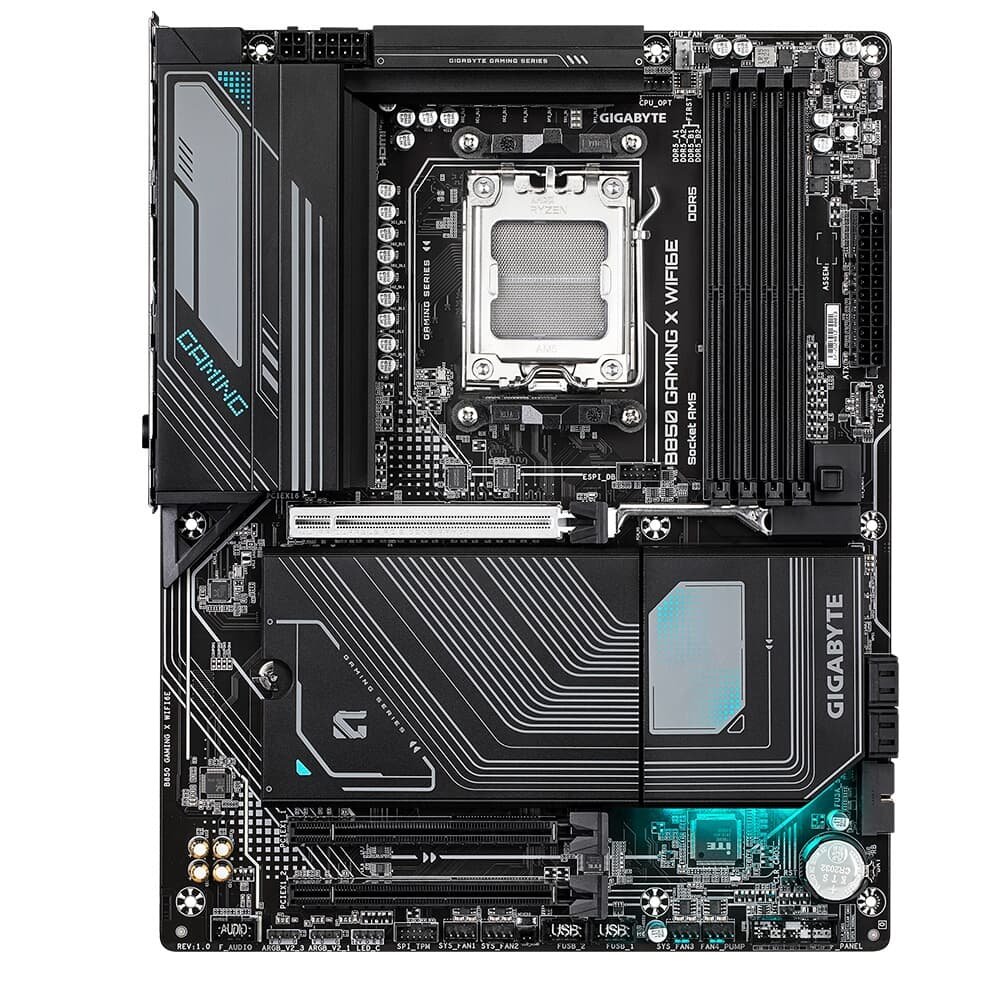 Placa Mãe Gigabyte B850 GAMING X WIFI6E, AMD AM5, ATX, DDR5, RGB, Wi-Fi 6E, Bluetooth, Preto - B85GMX6-00 - view 2