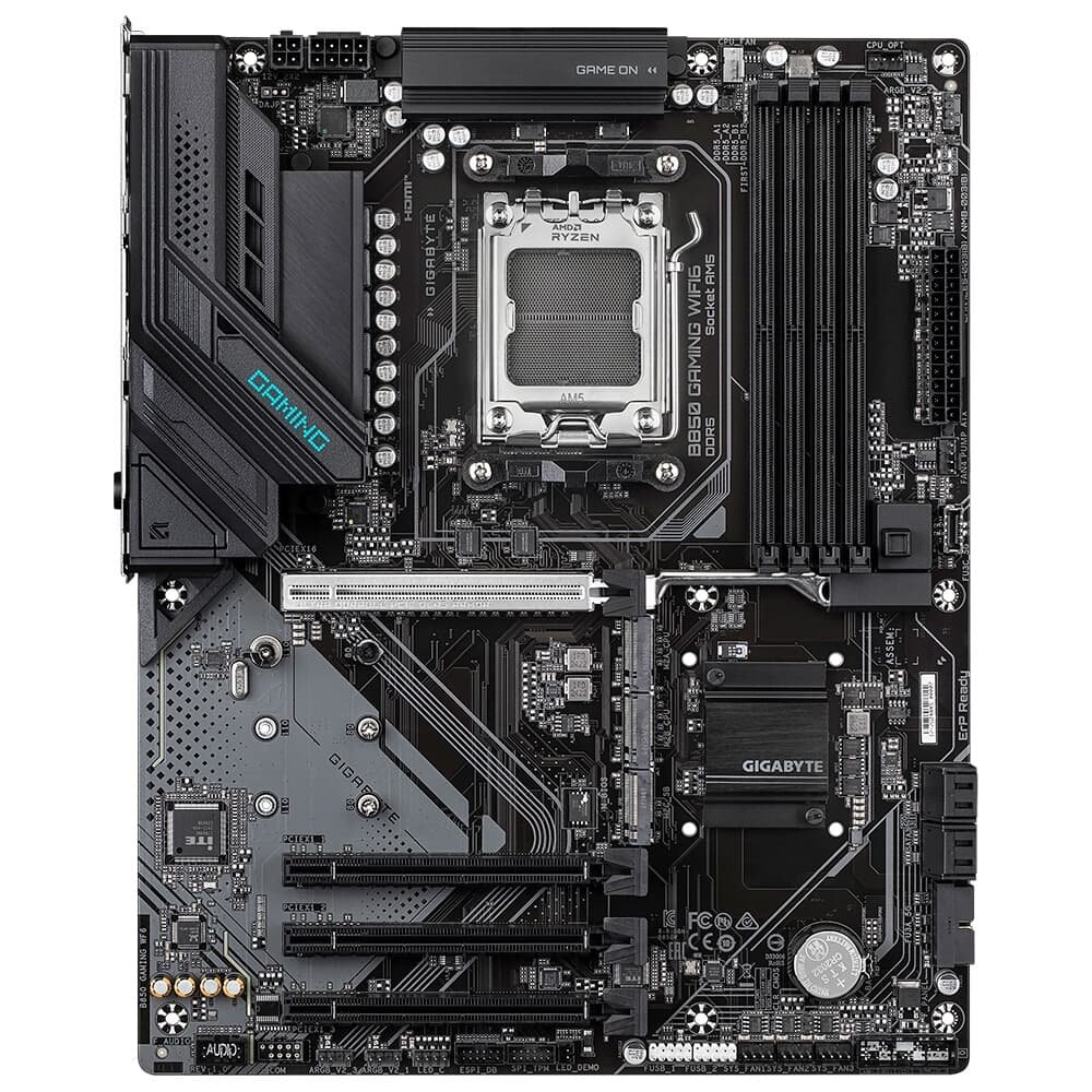 Placa Mãe Gigabyte B850 GAMING WIFI 6, AMD AM5, ATX, DDR5, RGB, Wi-Fi 6, Bluetooth, Preto - B85GW-00