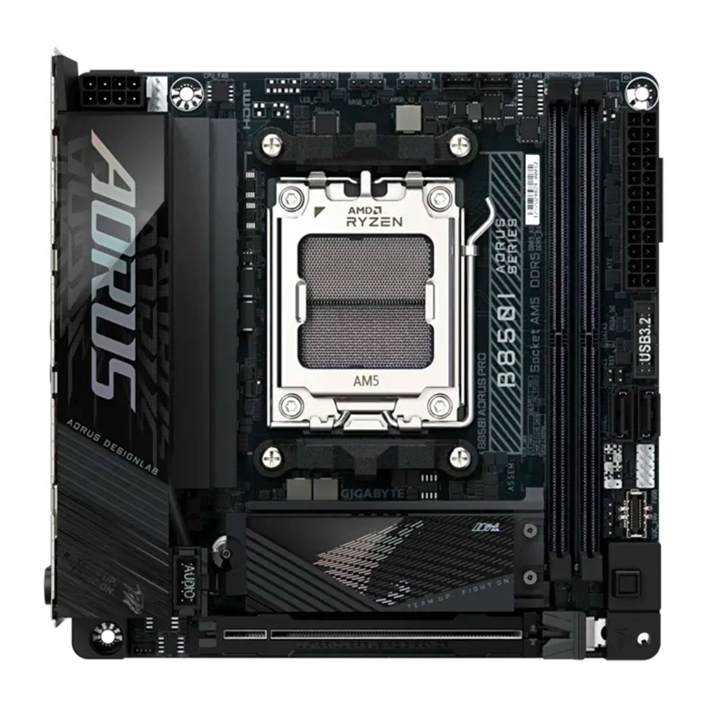 Placa Mãe Gigabyte B850I AORUS PRO, AMD AM5, Mini ITX, DDR5, RGB, Wi-Fi 7, Bluetooth, Preto - 9AB85IPRO-00 - view 2