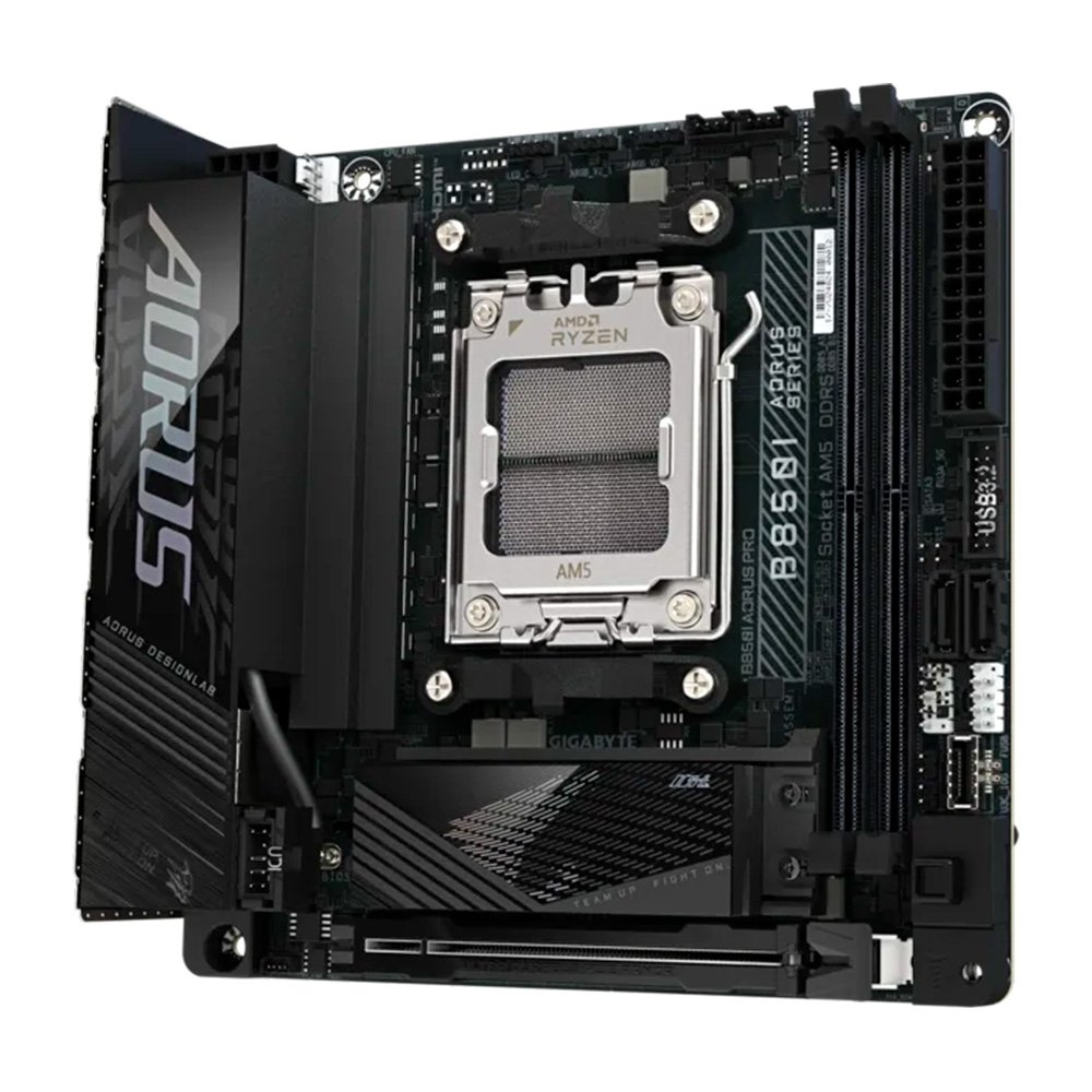 Placa Mãe Gigabyte B850I AORUS PRO, AMD AM5, Mini ITX, DDR5, RGB, Wi-Fi 7, Bluetooth, Preto - 9AB85IPRO-00 - view 4