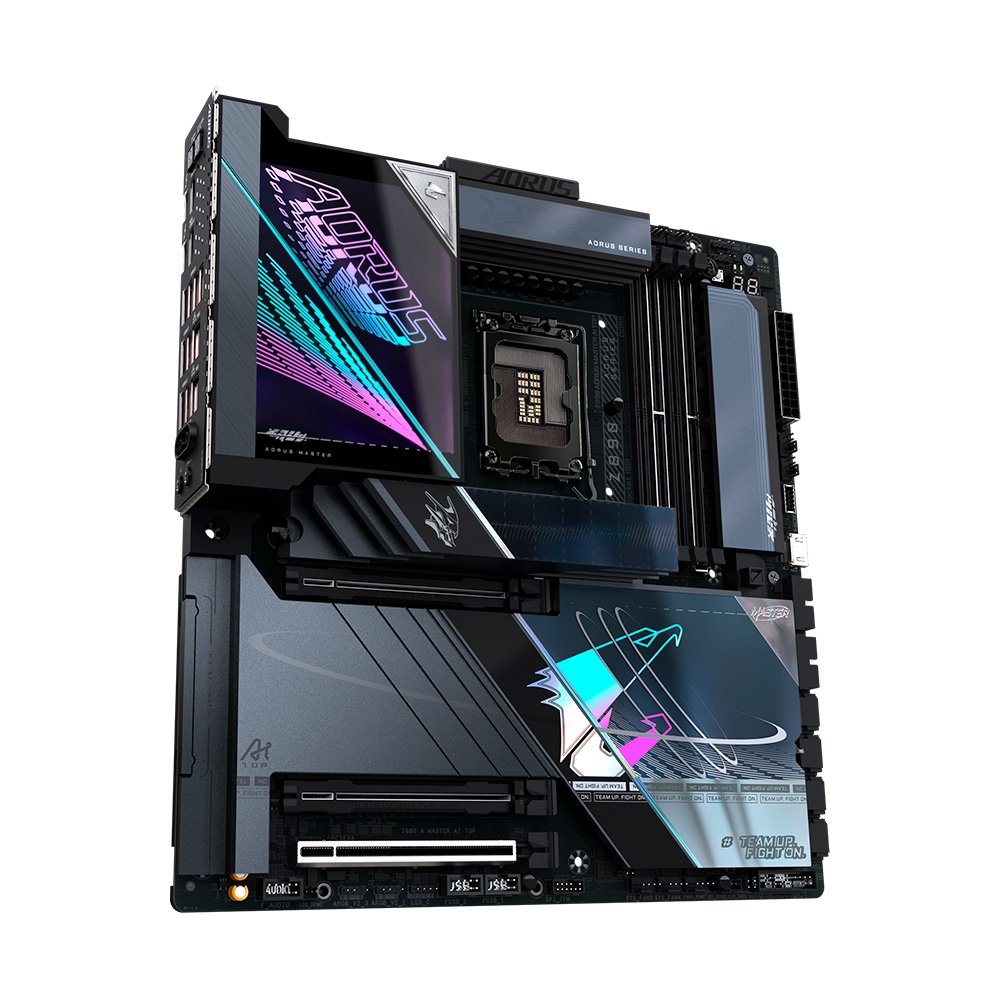 Placa Mãe Gigabyte Z890 AORUS MASTER AI TOP, Intel, E-ATX, DDR5, RGB, Wi-Fi 7, Bluetooth, Preto - Z89MSAT-00 7