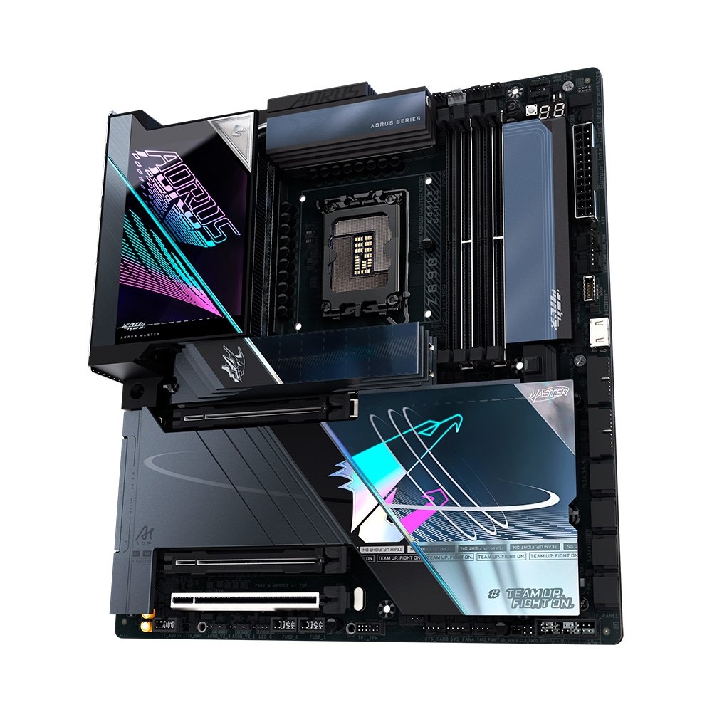 Placa Mãe Gigabyte Z890 AORUS MASTER AI TOP, Intel, E-ATX, DDR5, RGB, Wi-Fi 7, Bluetooth, Preto - Z89MSAT-00 8