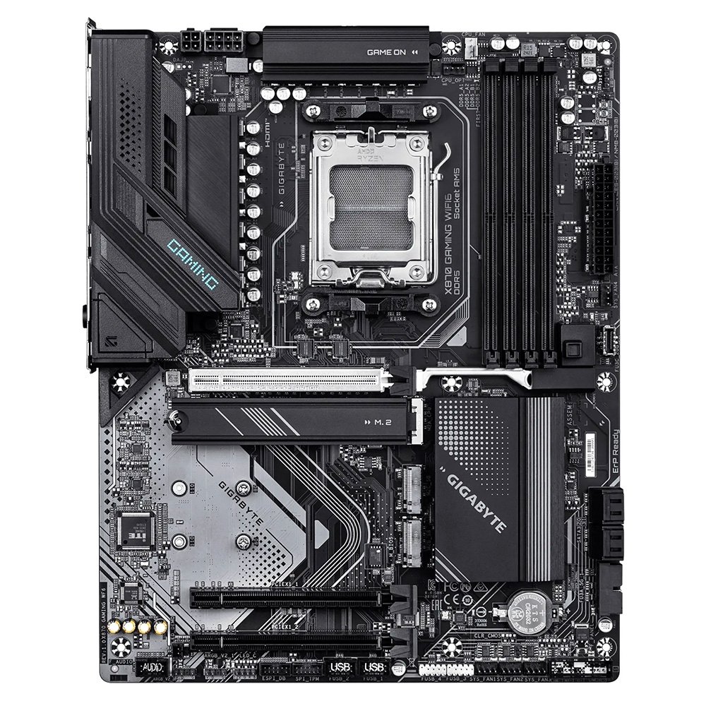 Placa Mãe Gigabyte X870 GAMING WIFI6, AMD AM5, ATX, DDR5, LED RGB, Bluetooth, Wi-Fi 6, Preto - X87GW-00 6