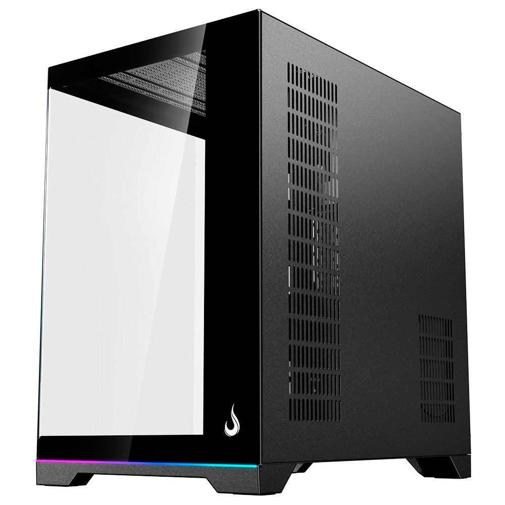Gabinete Gamer Rise Mode Galaxy Glass Standard V2, LED ARGB, Mid Tower, Lateral em Vidro, Sem Fans, Preto - RM-GA-GGST2L-FB - view 5
