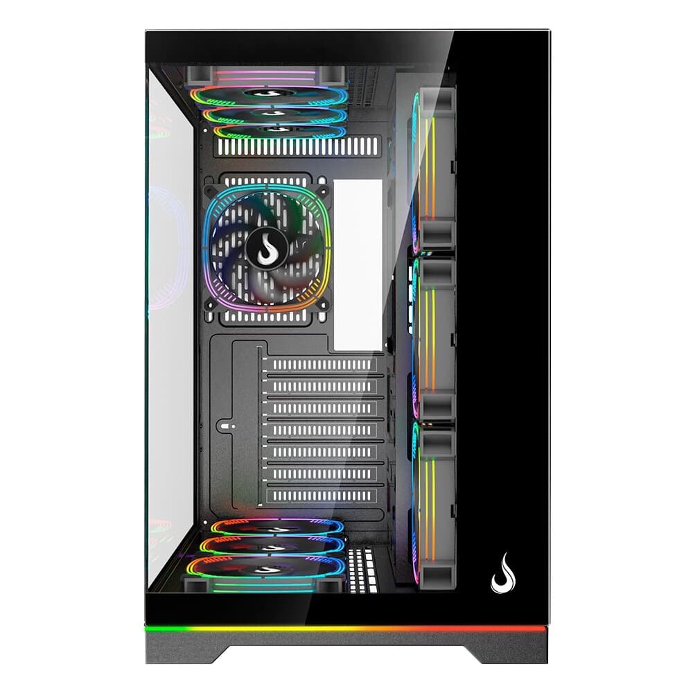 Gabinete Gamer Rise Mode Galaxy Glass Standard V2, LED ARGB, Mid Tower, Lateral em Vidro, 10 Fans ARGB, Preto - RM-GA-GGSB2L-ARGB - view 4