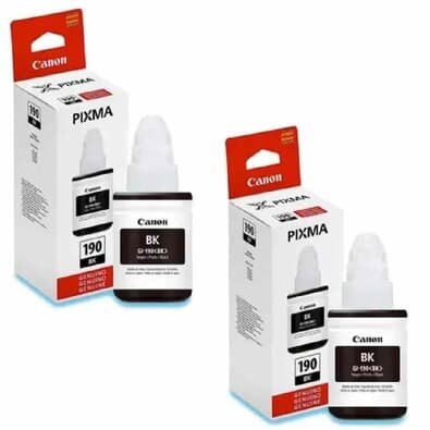 Kit 02 Tinta   G190 Gi190 Canon G3110 G4100 G3100 Gi-190 Preto.