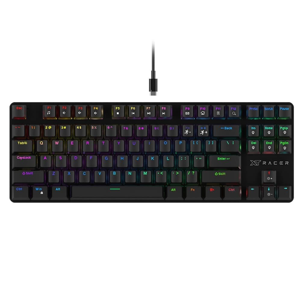 Teclado Gamer XT Racer Tank XTK-120, RGB, Anti-Ghosting, Switches OUTEMU Vermelho, ABNT2, Profissional, Preto - XTK-120 Teclado Gamer XT Racer Tank XTK-120, RGB, Anti-Ghosting, Switches OUTEMU Vermelho, ABNT2, Profissional, Preto - XTK-120