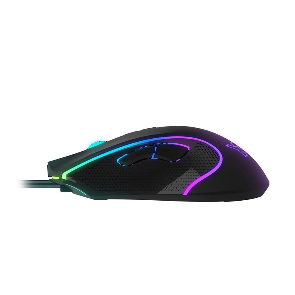 Mouse Gamer XT Racer Rush XTM-210, RGB, 7200DPI, 1ms, Sensor SPCP-A725F, Profissional, Preto - XTM-210 Mouse Gamer XT Racer Rush XTM-210, RGB, 7200DPI, 1ms, Sensor SPCP-A725F, Profissional, Preto - XTM-210