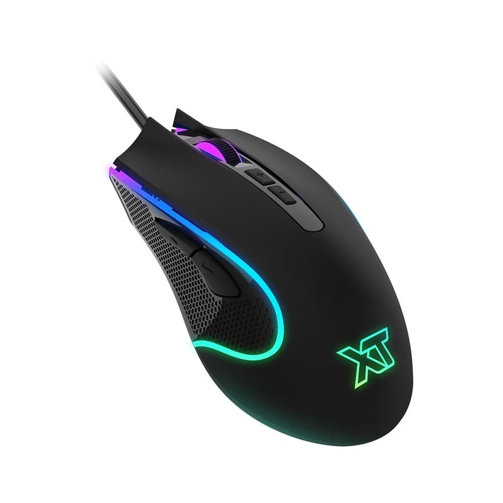 Mouse Gamer XT Racer Rush XTM-210, RGB, 7200DPI, 1ms, Sensor SPCP-A725F, Profissional, Preto - XTM-210 Mouse Gamer XT Racer Rush XTM-210, RGB, 7200DPI, 1ms, Sensor SPCP-A725F, Profissional, Preto - XTM-210
