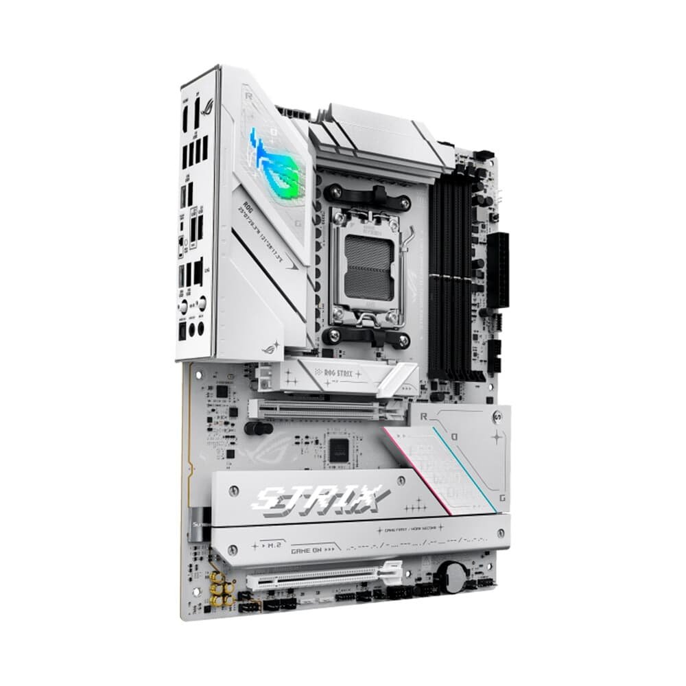 Placa Mãe ASUS ROG STRIX B850-A GAMING WIFI, AMD AM5 , ATX, DDR5, Wi-fi 7, Bluetooth, Branco - ROG STRIX B850-A GAMING WIFI