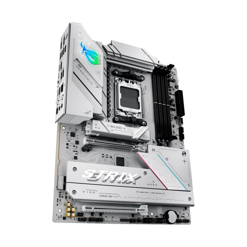 Placa Mãe ASUS ROG STRIX B850-A GAMING WIFI, AMD AM5 , ATX, DDR5, Wi-fi 7, Bluetooth, Branco - ROG STRIX B850-A GAMING WIFI