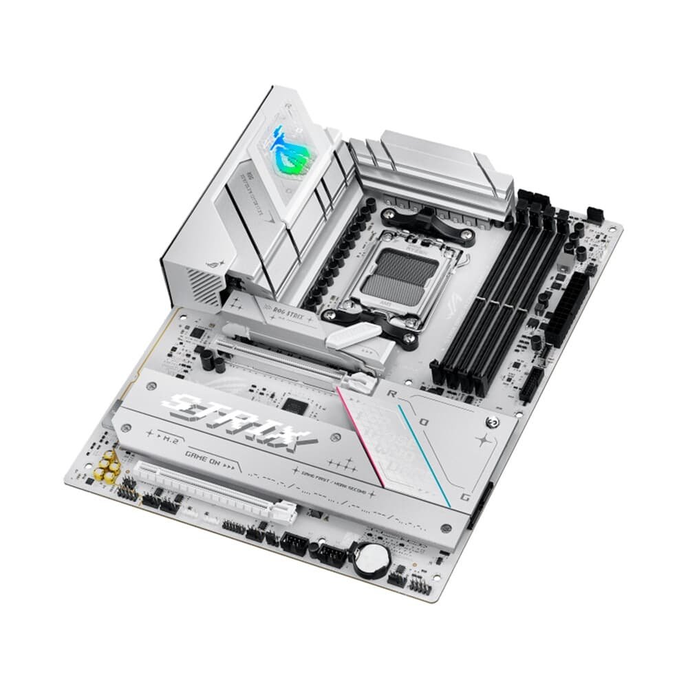 Placa Mãe ASUS ROG STRIX B850-A GAMING WIFI, AMD AM5 , ATX, DDR5, Wi-fi 7, Bluetooth, Branco - ROG STRIX B850-A GAMING WIFI