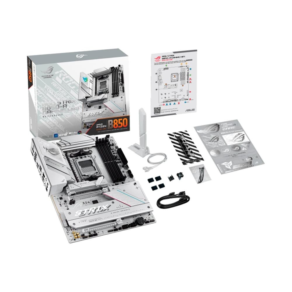 Placa Mãe ASUS ROG STRIX B850-A GAMING WIFI, AMD AM5 , ATX, DDR5, Wi-fi 7, Bluetooth, Branco - ROG STRIX B850-A GAMING WIFI - view 11