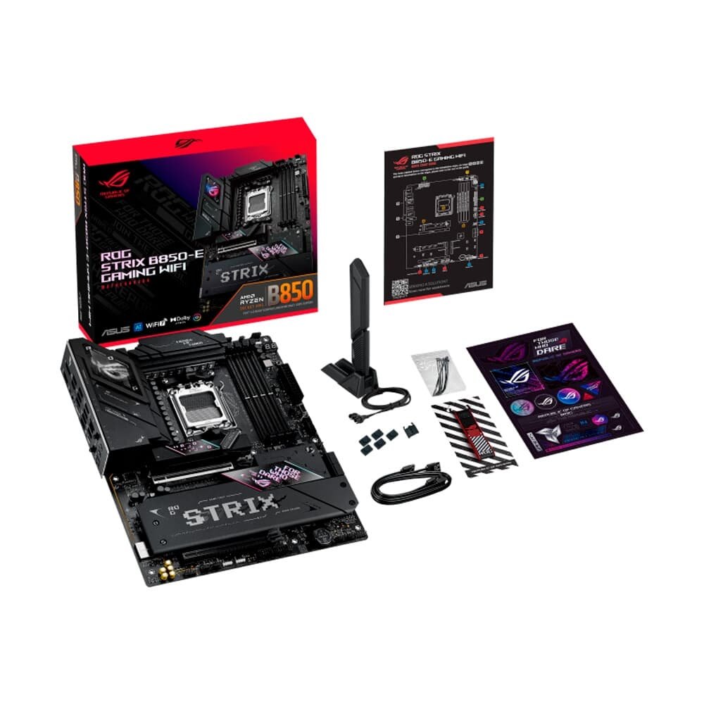Placa Mãe ASUS ROG STRIX B850-E GAMING WIFI, AMD AM5 , ATX, DDR5, Wi-fi 7, Bluetooth, Preto - ROG STRIX B850-E GAMING WIFI - view 12