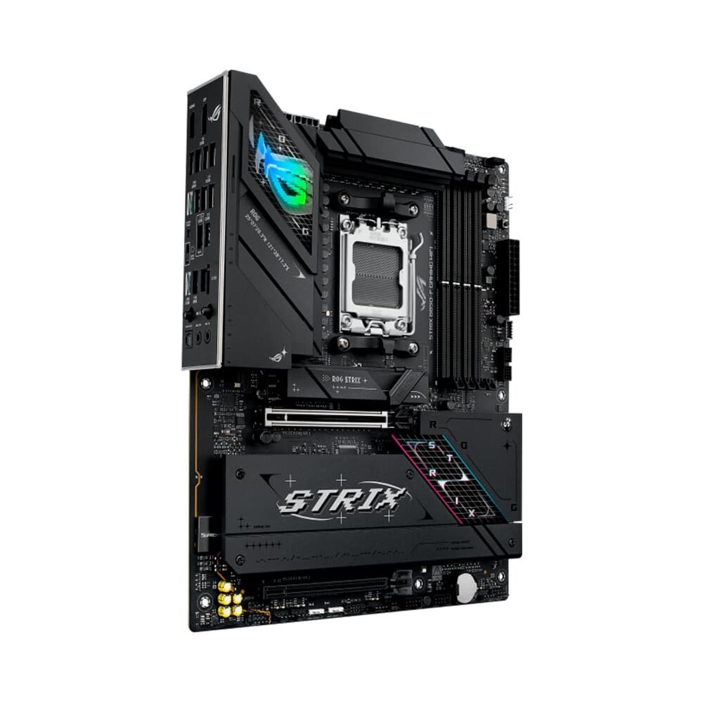 Placa Mãe ASUS ROG STRIX B850-F GAMING WIFI, AMD AM5 , ATX, DDR5, Wi-fi 7, Bluetooth, Preto - ROG STRIX B850-F GAMING WIFI