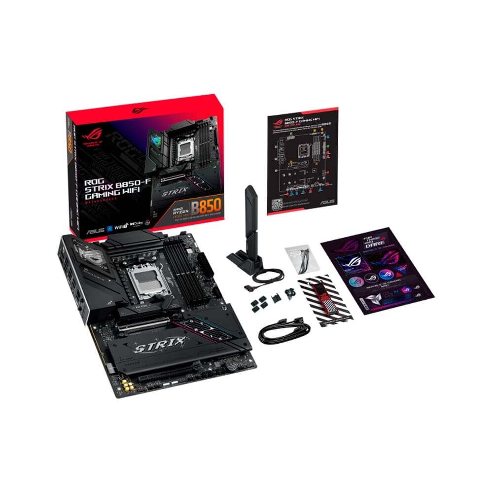 Placa Mãe ASUS ROG STRIX B850-F GAMING WIFI, AMD AM5 , ATX, DDR5, Wi-fi 7, Bluetooth, Preto - ROG STRIX B850-F GAMING WIFI - view 12