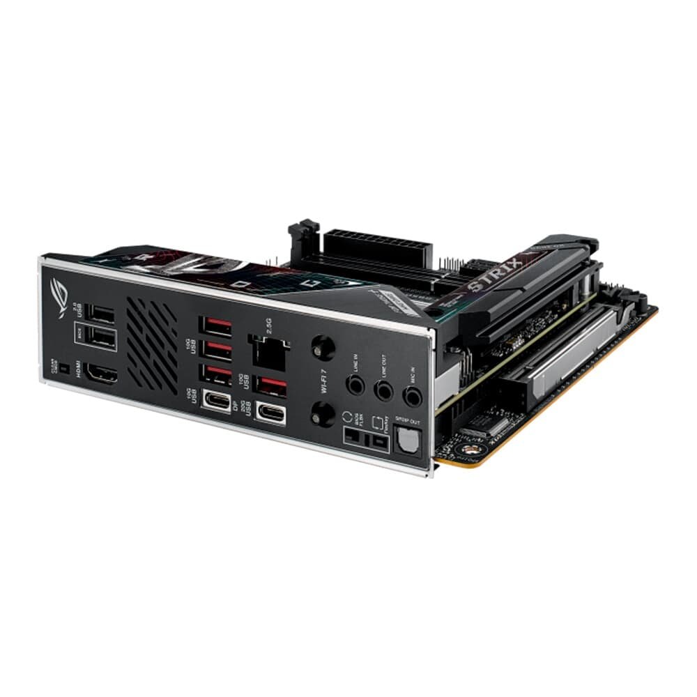 Placa Mãe ASUS ROG STRIX B850-I GAMING WIFI, AMD AM5 , Mini-ITX, DDR5, Wi-fi 7, Bluetooth, Preto - ROG STRIX B850-I GAMING WIFI - view 6