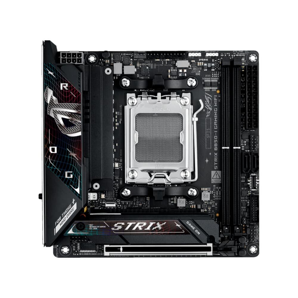Placa Mãe ASUS ROG STRIX B850-I GAMING WIFI, AMD AM5 , Mini-ITX, DDR5, Wi-fi 7, Bluetooth, Preto - ROG STRIX B850-I GAMING WIFI - view 9