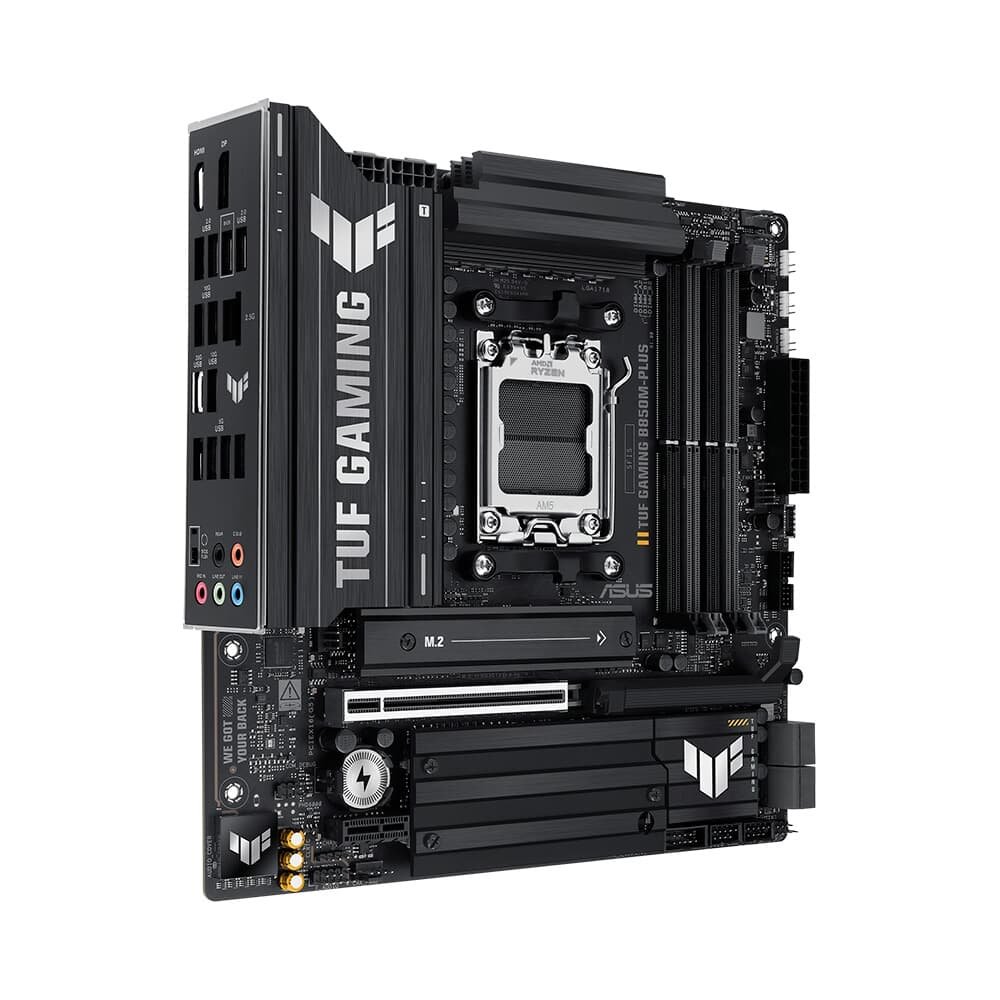 Imagem 2 de 8 do produto Placa Mãe ASUS TUF B850M-PLUS, AMD AM5 , m-ATX, DDR5, Preto - TUF GAMING B850M-PLUS