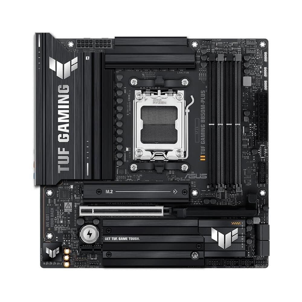Placa Mãe ASUS TUF B850M-PLUS, AMD AM5 , m-ATX, DDR5, Preto - TUF GAMING B850M-PLUS 5