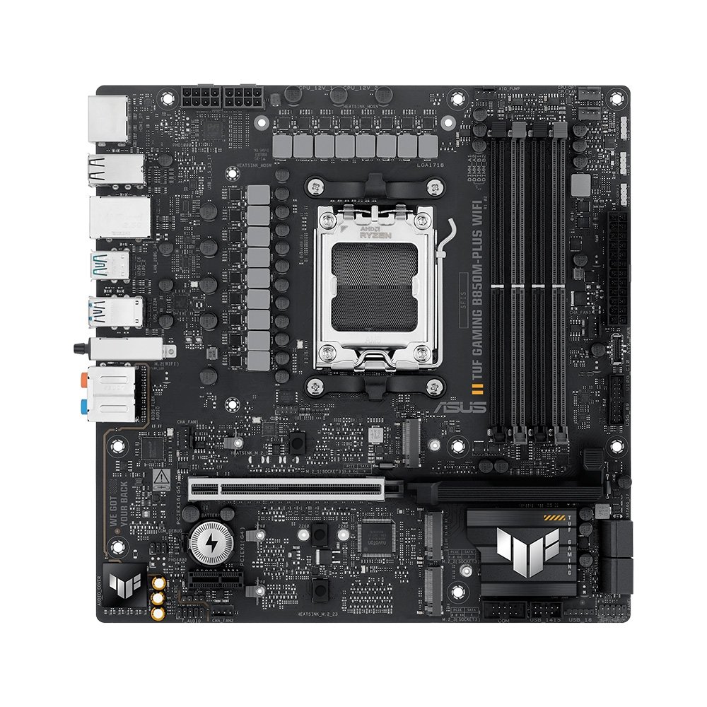 Placa Mãe ASUS TUF B850M-PLUS WIFI, AMD AM5 , m-ATX, DDR5, Wi-fi 6e, Preto - TUF GAMING B850M-PLUS WIFI - view 8