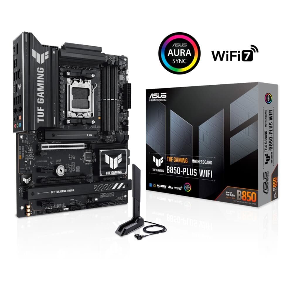 Placa Mãe ASUS TUF B850-PLUS WIFI, AMD AM5 , ATX, DDR5, Wi-fi 7, Preto - TUF GAMING B850-PLUS WIFI 17