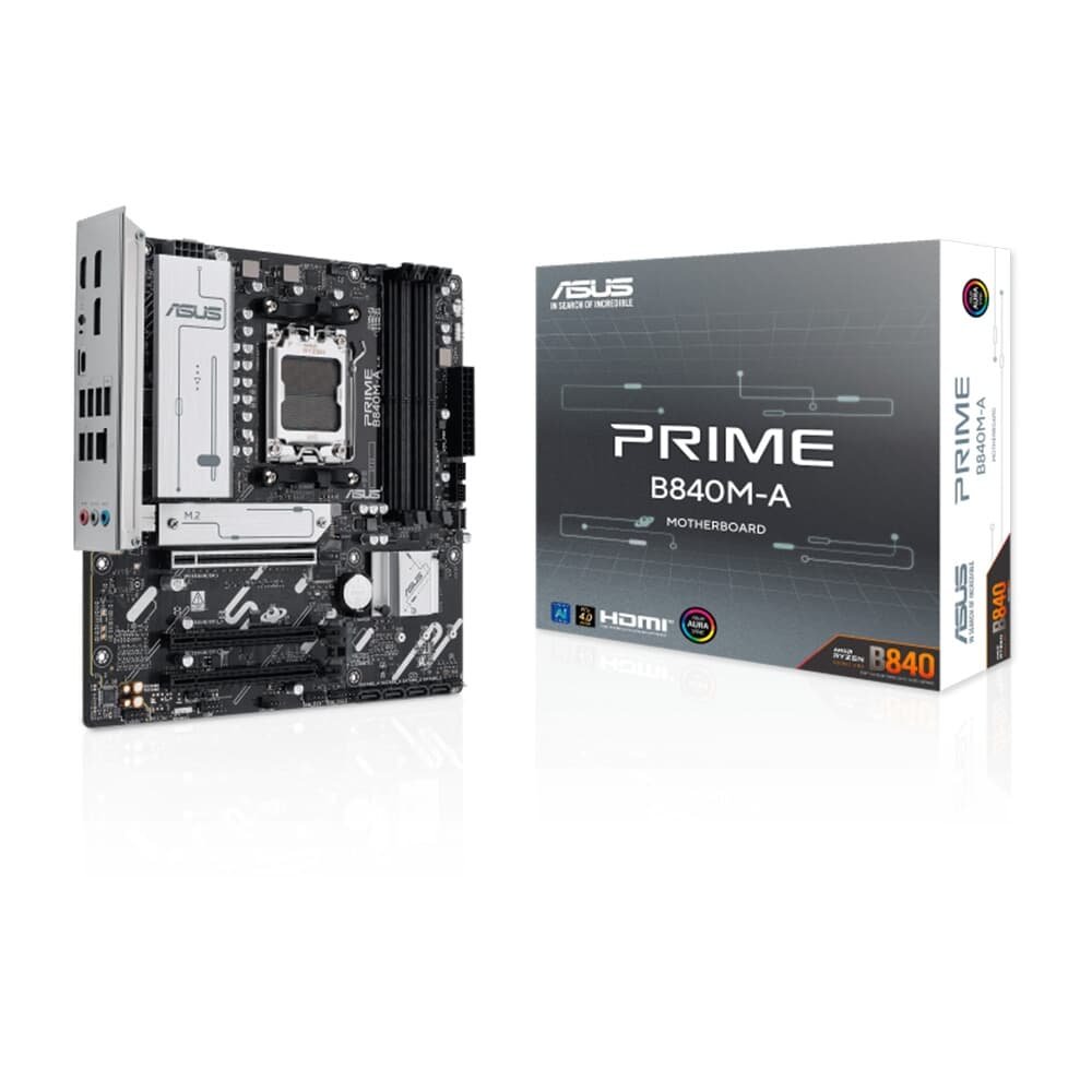 Imagem 7 de 8 do produto Placa Mãe ASUS PRIME B840M-A, AMD AM5 , m-ATX, DDR5, Preto - PRIME B840M-A