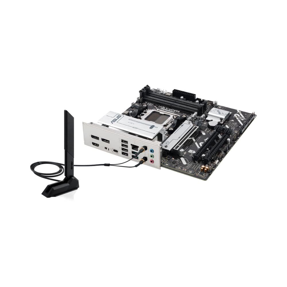 Imagem 6 de 8 do produto Placa Mãe ASUS PRIME B840M-A WIFI, AMD AM5 , m-ATX, DDR5, Wi-fi 6e, Preto - PRIME B840M-A WIFI