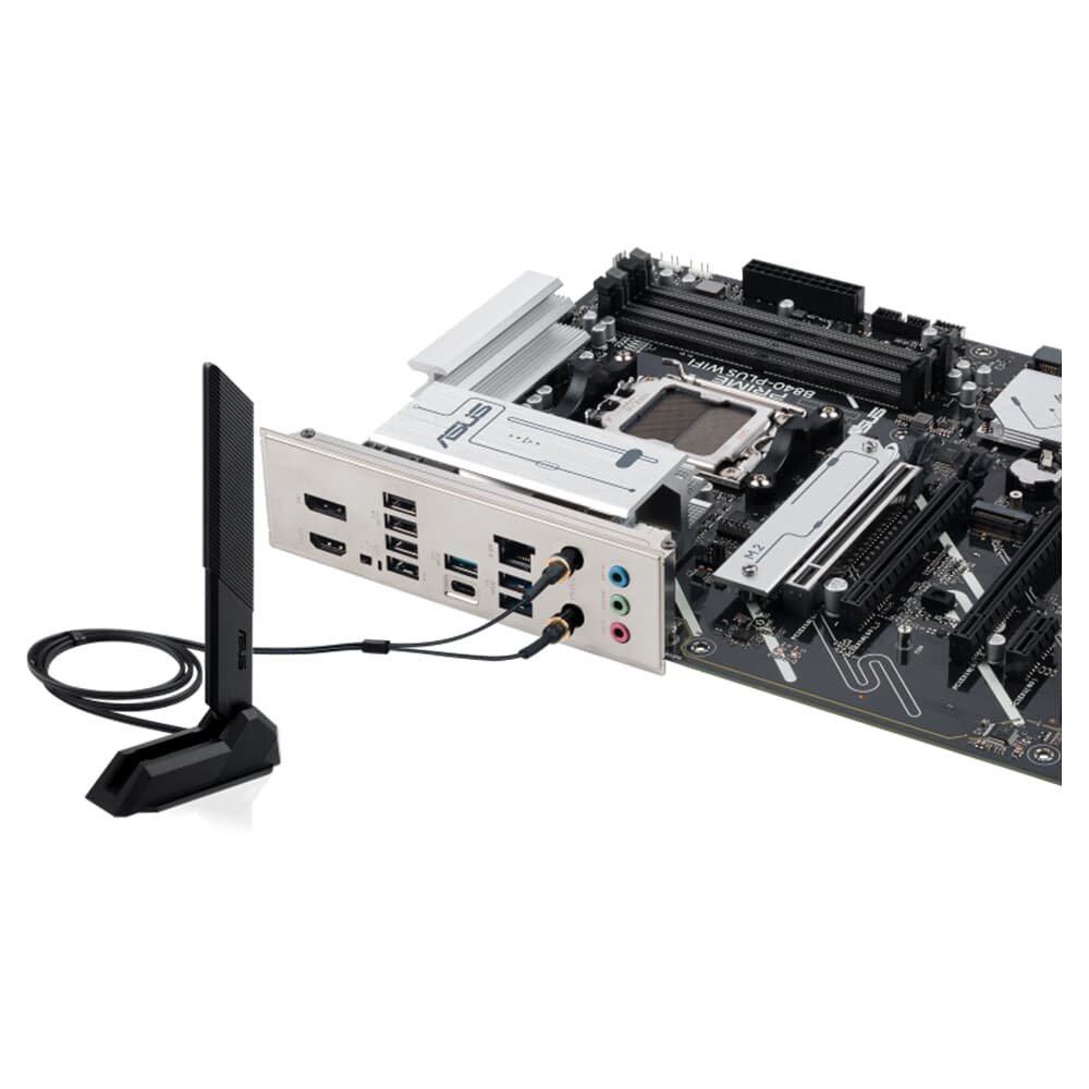 Imagem 5 de 8 do produto Placa Mãe ASUS PRIME B840-PLUS WIFI, AMD AM5 , ATX, DDR5, Wi-fi 6e, Preto - PRIME B840-PLUS WIFI