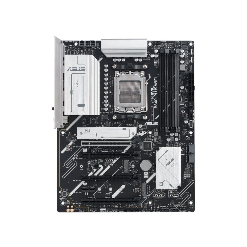 Placa Mãe ASUS PRIME B840-PLUS WIFI, AMD AM5 , ATX, DDR5, Wi-fi 6e, Preto - PRIME B840-PLUS WIFI 4