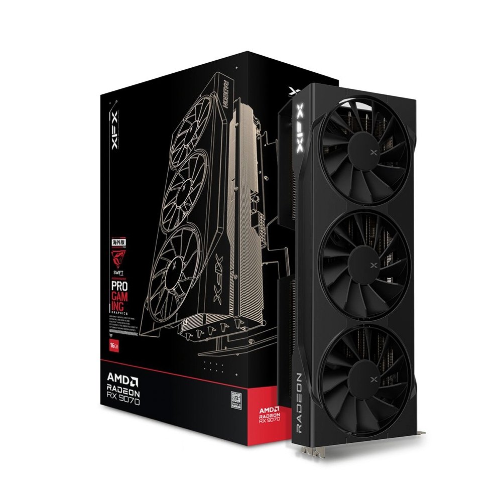 Placa de Vídeo XFX Swift RX 9070 OC TRIPLE FAN GAMING EDITION WITH AMD Radeon , 16GB, GDDR6, HDMI 3xDP, RDNA 4 - RX-97SWFB3B9 4
