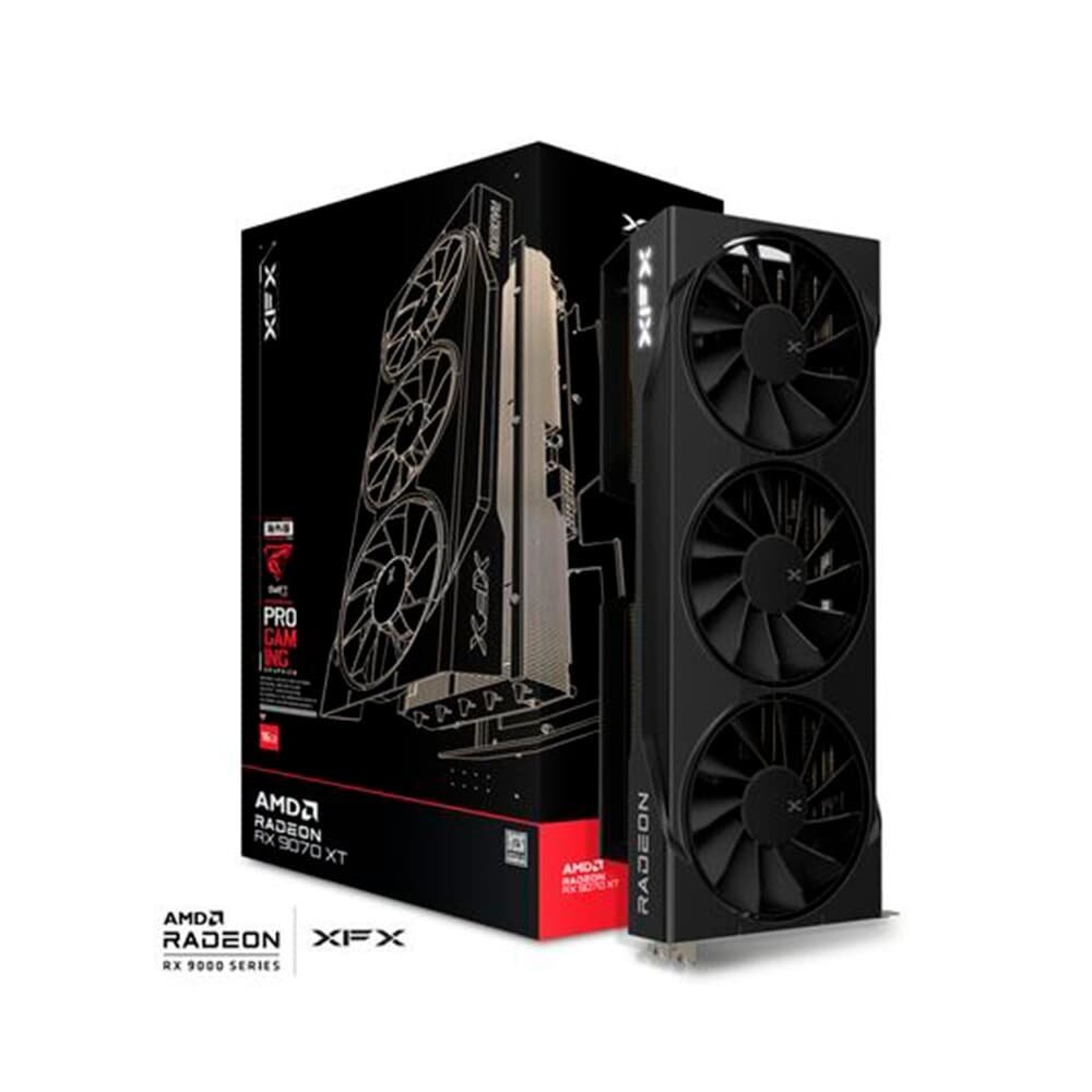 Placa de Vídeo XFX Swift RX 9070 XT TRIPLE FAN GAMING EDITION WITH AMD Radeon, 16GB, GDDR6, HDMI 3xDP, RDNA 4 - RX-97TSWF3B9 - view 2
