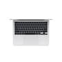 MacBook Air Apple 13" Chip M4, CPU 10 Núcleos, GPU 8 Núcleos, Neural Engine 16 Núcleos, 16GB RAM, SSD 256GB, Prateado - MW0W3BZ/A