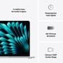 MacBook Air Apple 13" Chip M4, CPU 10 Núcleos, GPU 8 Núcleos, Neural Engine 16 Núcleos, 16GB RAM, SSD 256GB, Prateado - MW0W3BZ/A