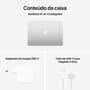 MacBook Air Apple 13" Chip M4, CPU 10 Núcleos, GPU 8 Núcleos, Neural Engine 16 Núcleos, 16GB RAM, SSD 256GB, Prateado - MW0W3BZ/A