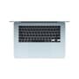 MacBook Air Apple 15" Chip M4, CPU 10 Núcleos, GPU 10 Núcleos, Neural Engine 16 Núcleos, 16GB, SSD 256GB, Azul-céu - MC7A4BZ/A