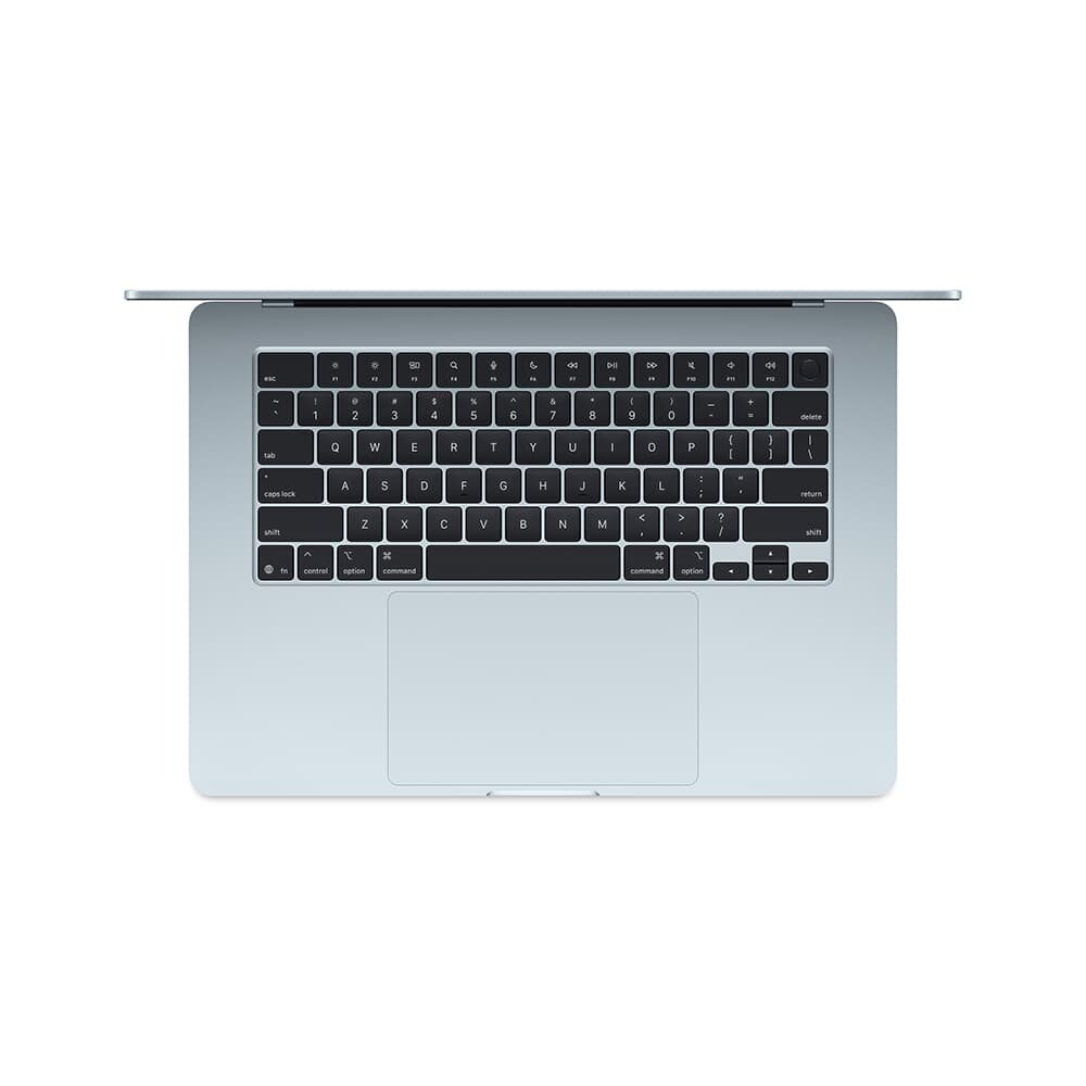 Imagem 2 de 11 do produto MacBook Air Apple 15" Chip M4, CPU 10 Núcleos, GPU 10 Núcleos, Neural Engine 16 Núcleos, 24GB, SSD 512GB, Azul-céu - MC7D4BZ/A