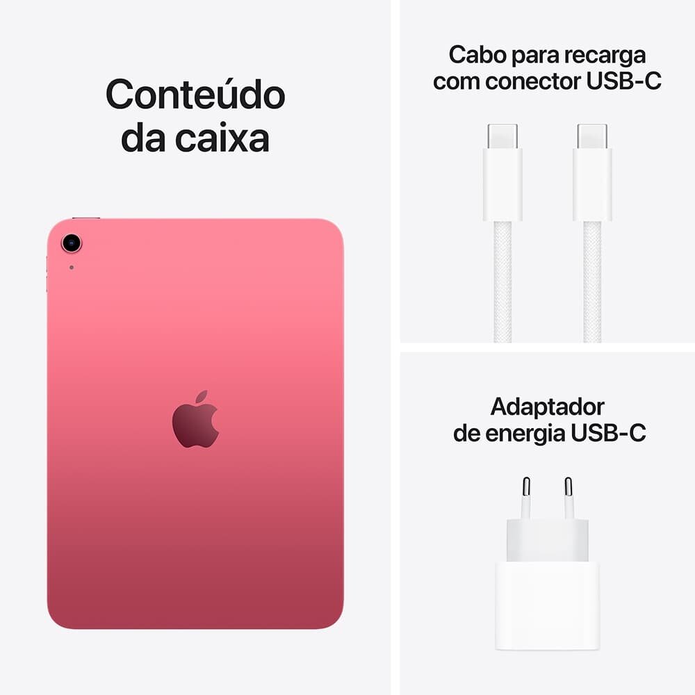 "Balão.info) 11"" A16, Wi-Fi, 256GB, Câmera 12MP, Rosa - MD4P4BZ/A" - foto 3
