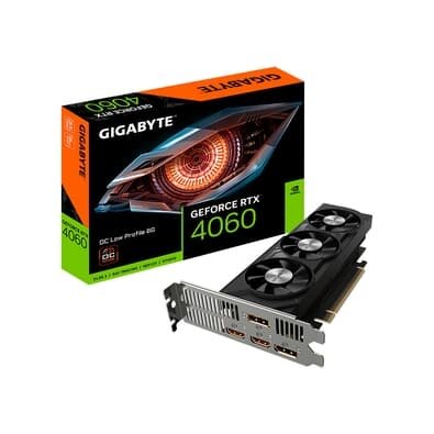  RTX 4060 OC Gigabyte NVIDIA GeForce, 8GB, GDDR6, RGB, DLSS, Ray Tracing - 9VN4060O8L-00-10