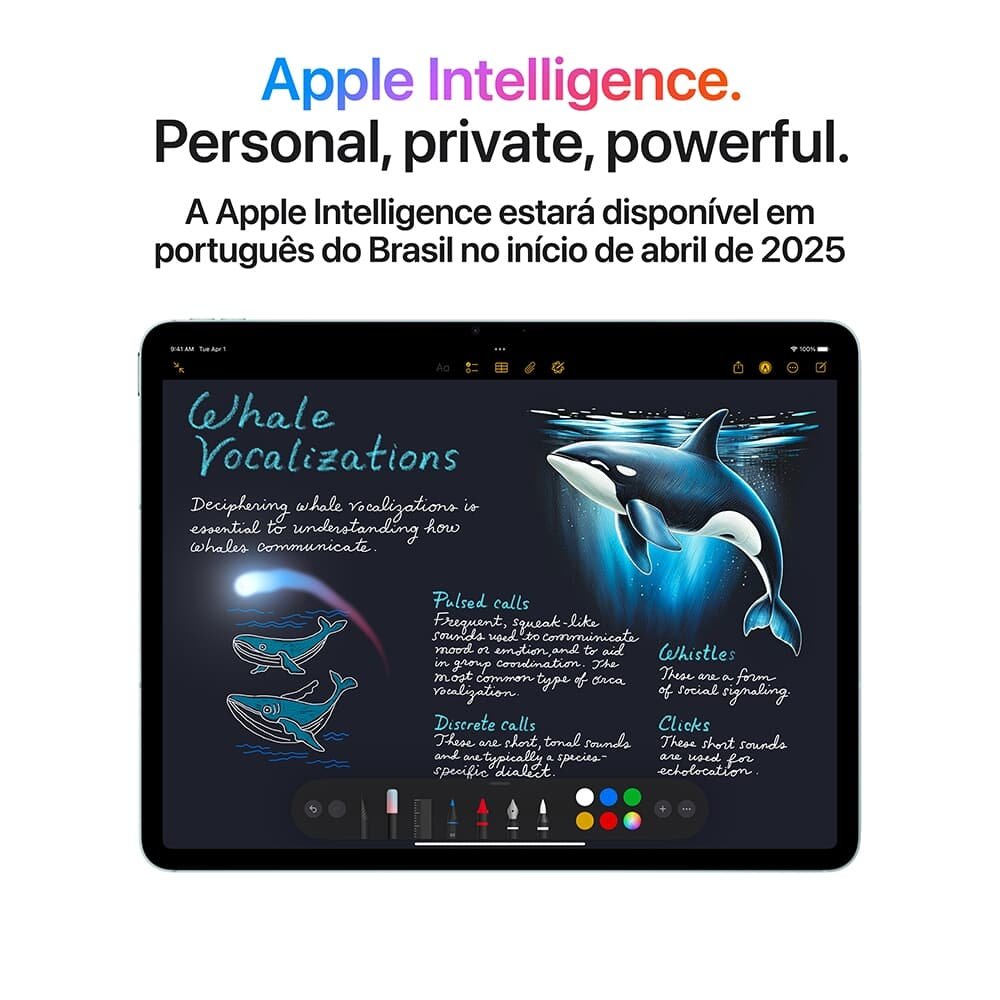 iPad Air Apple 13 128GB, Chip M3, Wi-Fi + Cellular, Câmera Traseira 12MP, Estelar - MCJ34BZ/A - view 5