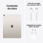 iPad Air Apple 13" 128 GB, Chip M3, Wi-Fi, Câmera Traseira 12MP, Estelar - MCNK4BZ/A