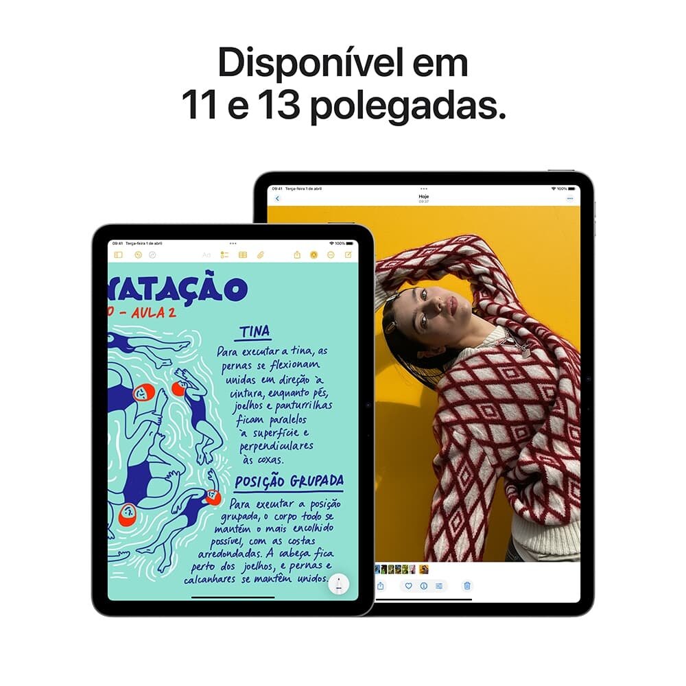 "Balão.info) 11"" 1 TB, Chip M3, Wi-Fi, Câmera Traseira 12MP, Estelar - MCAQ4BZ/A" - foto 6