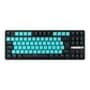 Teclado Gamer Aplus Gasket Iara Obsedian Aqua, Iluminaçao Lateral, Hotswap, 80%, Switch Red Huano, Preto - AK400A