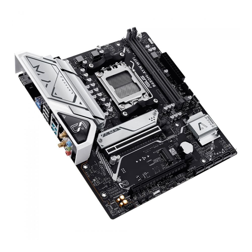 Placa Mãe ASUS B650M-AYW Wi-Fi, AM5, mATX, DDR5, Wi-fi, Bluetooth - 90MB1KI0-M0EAY0 - view 5