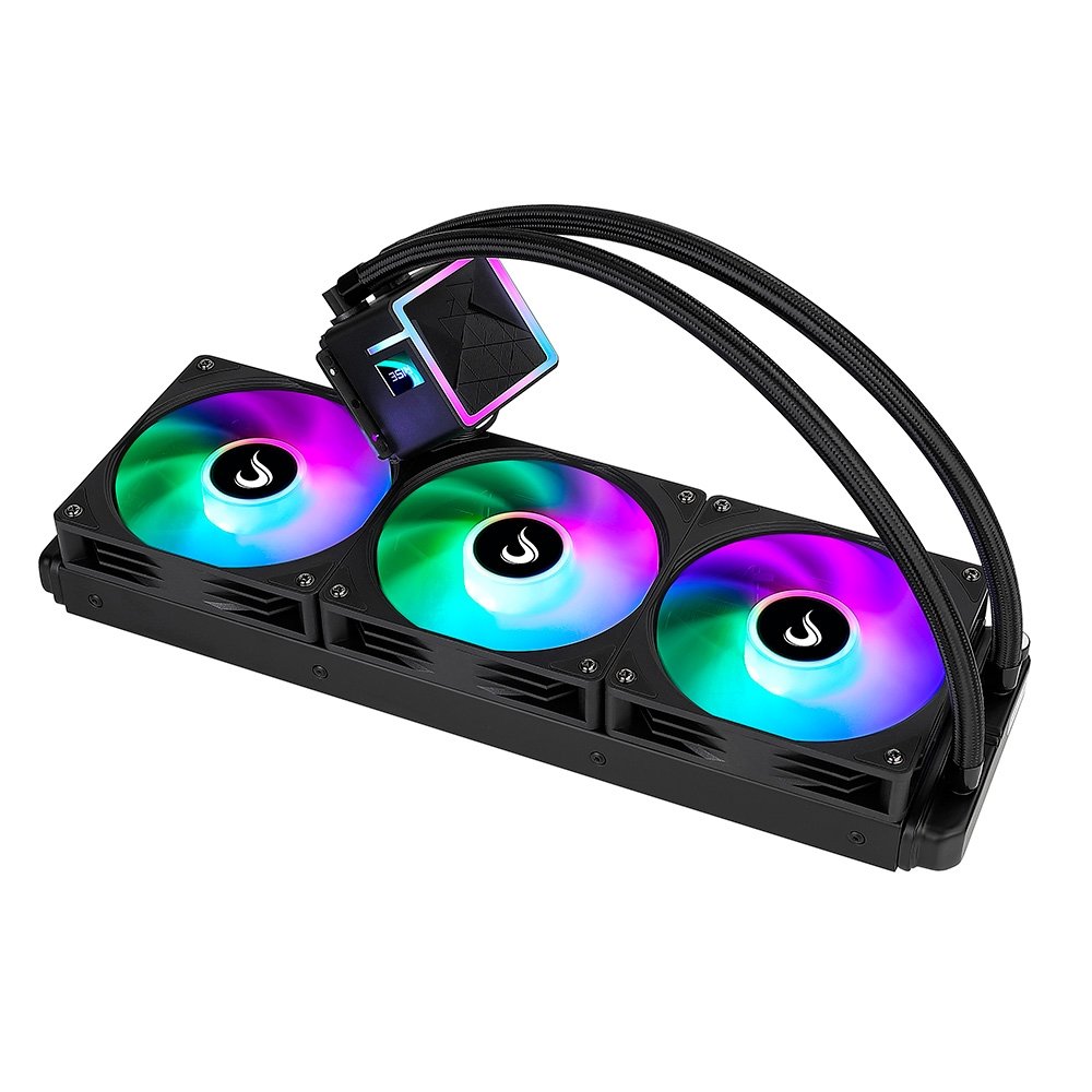 Water Cooler Gamer Rise Mode Black, ARGB Rainbow, 360mm, AMD e Intel, Preto - RM-WCB-03-RBW - view 2