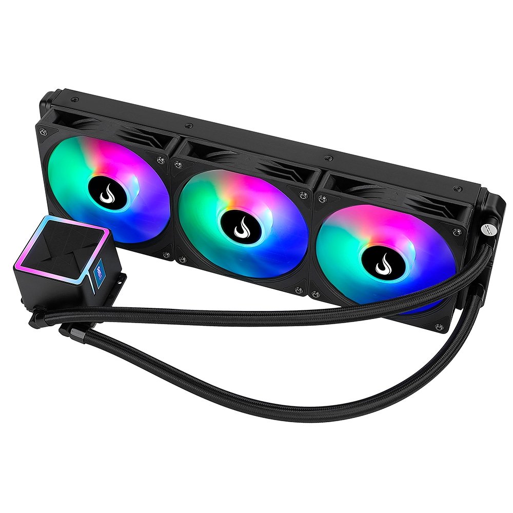 Water Cooler Gamer Rise Mode Black, ARGB Rainbow, 360mm, AMD e Intel, Preto - RM-WCB-03-RBW 4