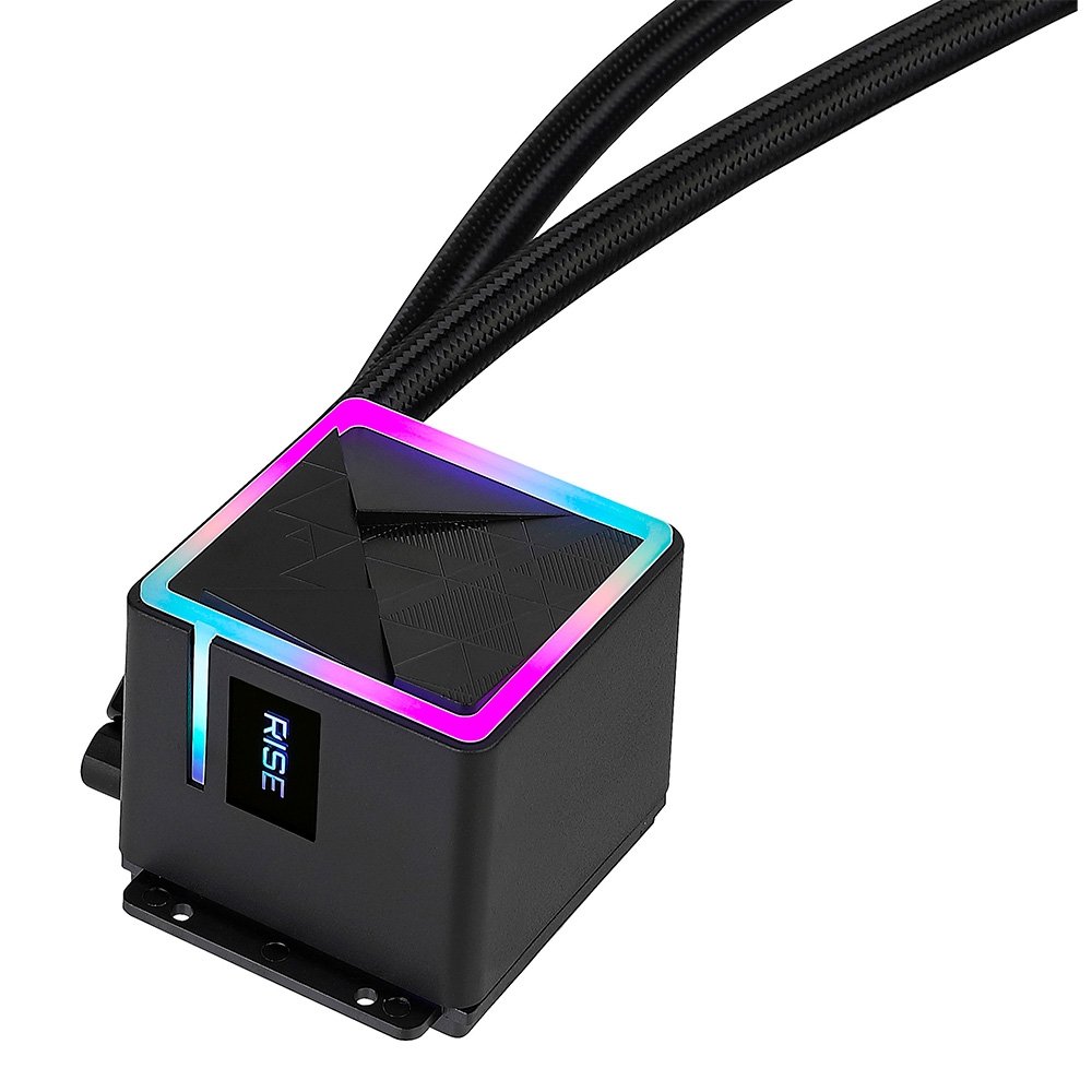 Water Cooler Gamer Rise Mode Black, ARGB Rainbow, 360mm, AMD e Intel, Preto - RM-WCB-03-RBW - view 5