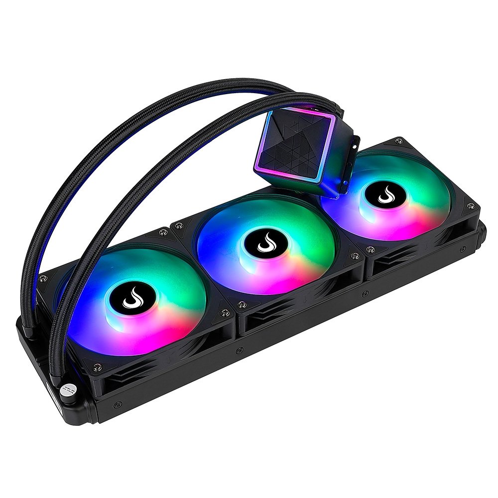 Water Cooler Gamer Rise Mode Black, ARGB Rainbow, 360mm, AMD e Intel, Preto - RM-WCB-03-RBW - view 3